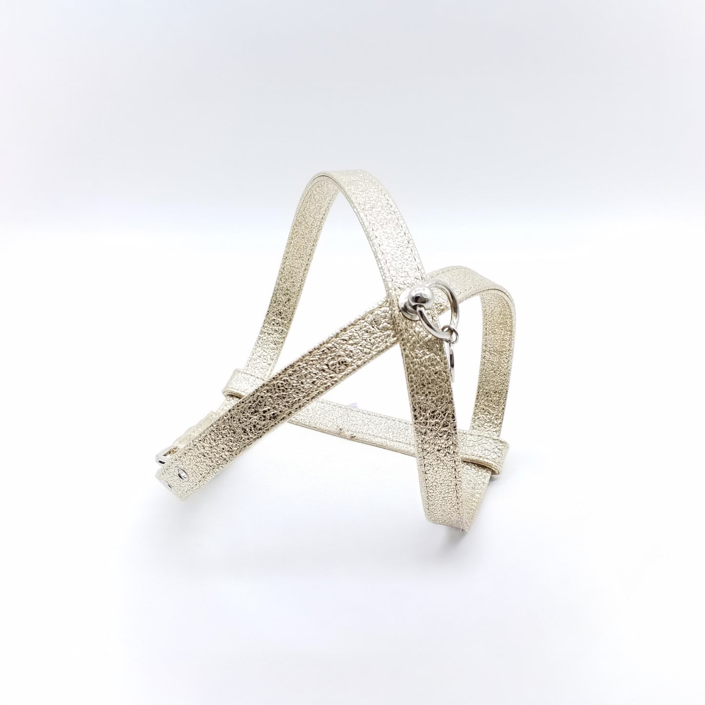 Harness and Leash Set in Eco-Leather with Stars