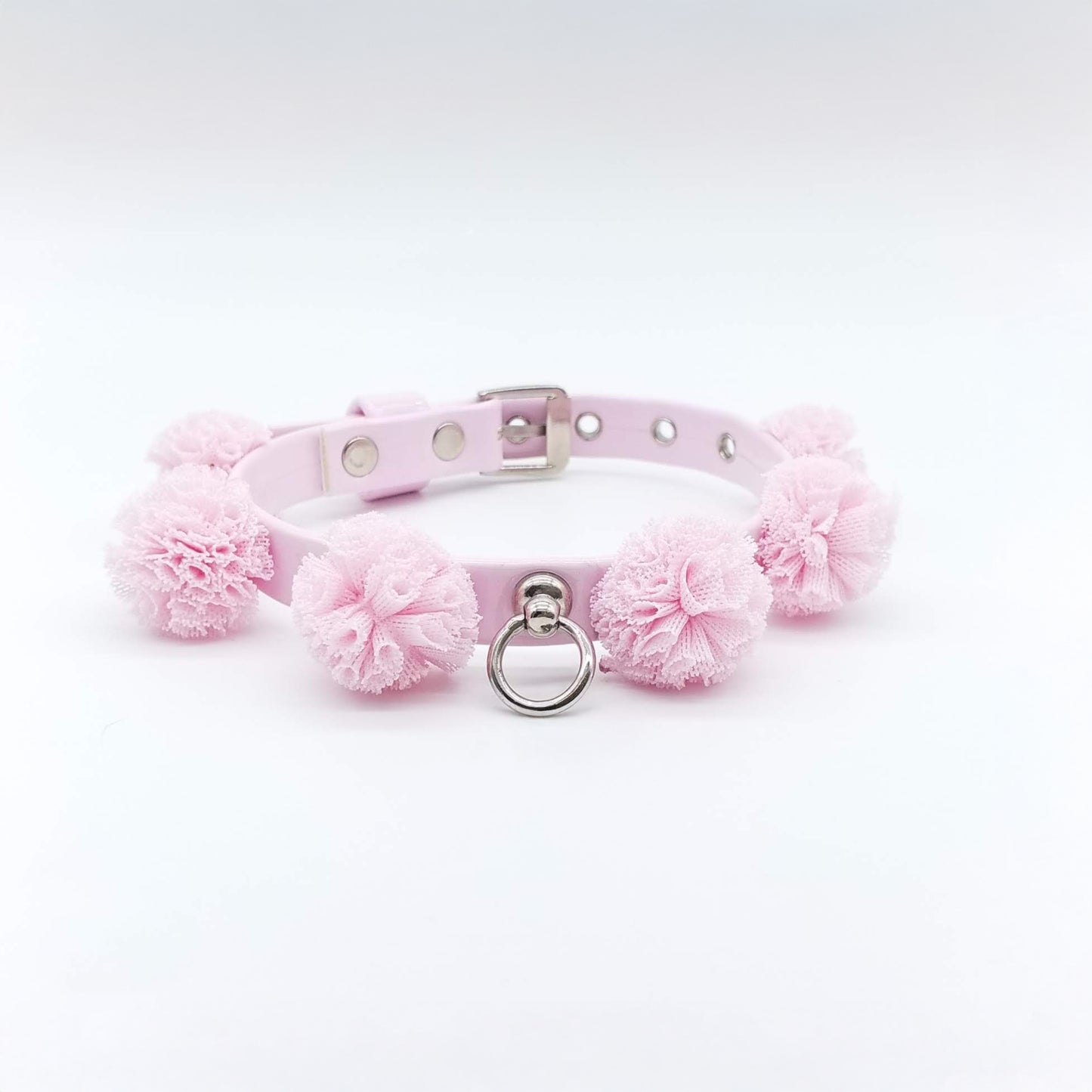 Eco-Leather Collar + Rouches Leash Set