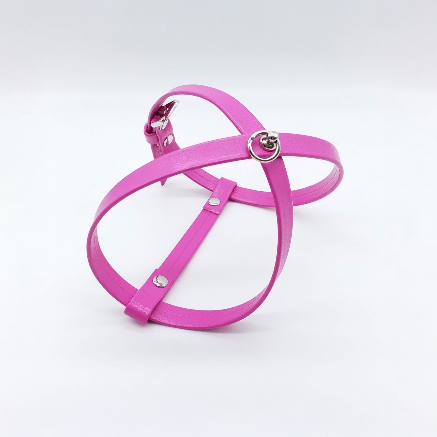 Harness and Leash Set in Eco-Leather with Stars