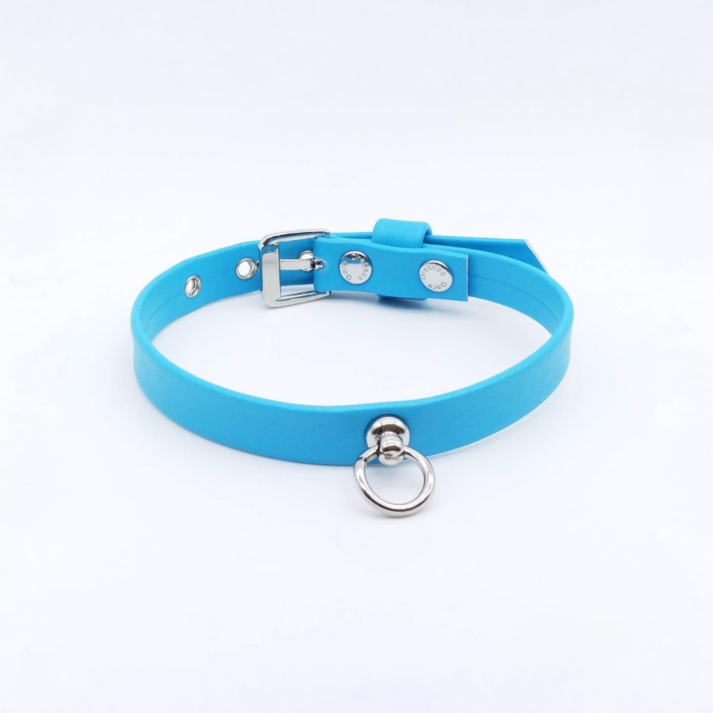 Collar and Leash Set in Eco-Leather with Studs