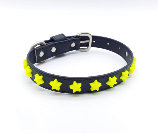 Collare in Ecopelle con Stelle