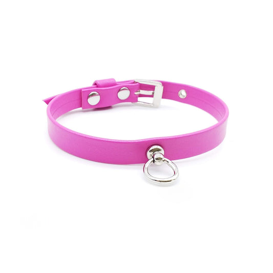 Collare in Ecopelle Fucsia