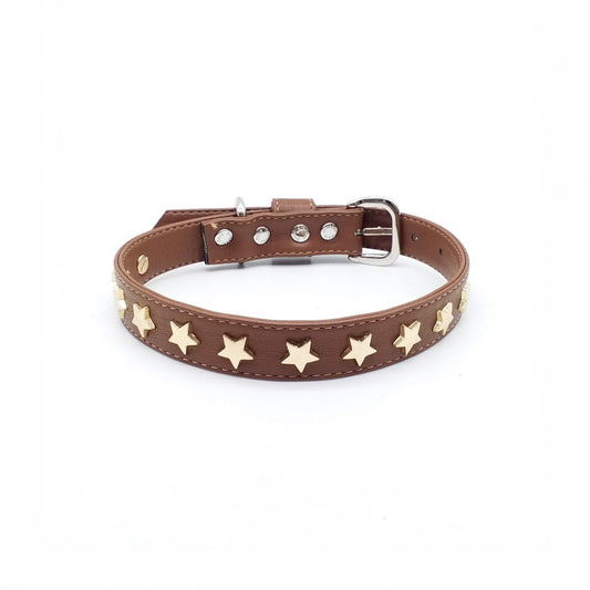Collare  in Ecopelle con Stelle