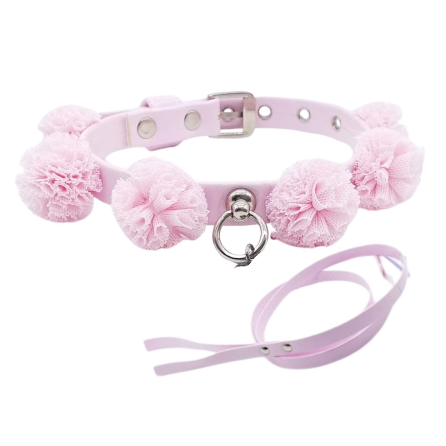 Set Ecopelle Collare + Guinzaglio Rouches